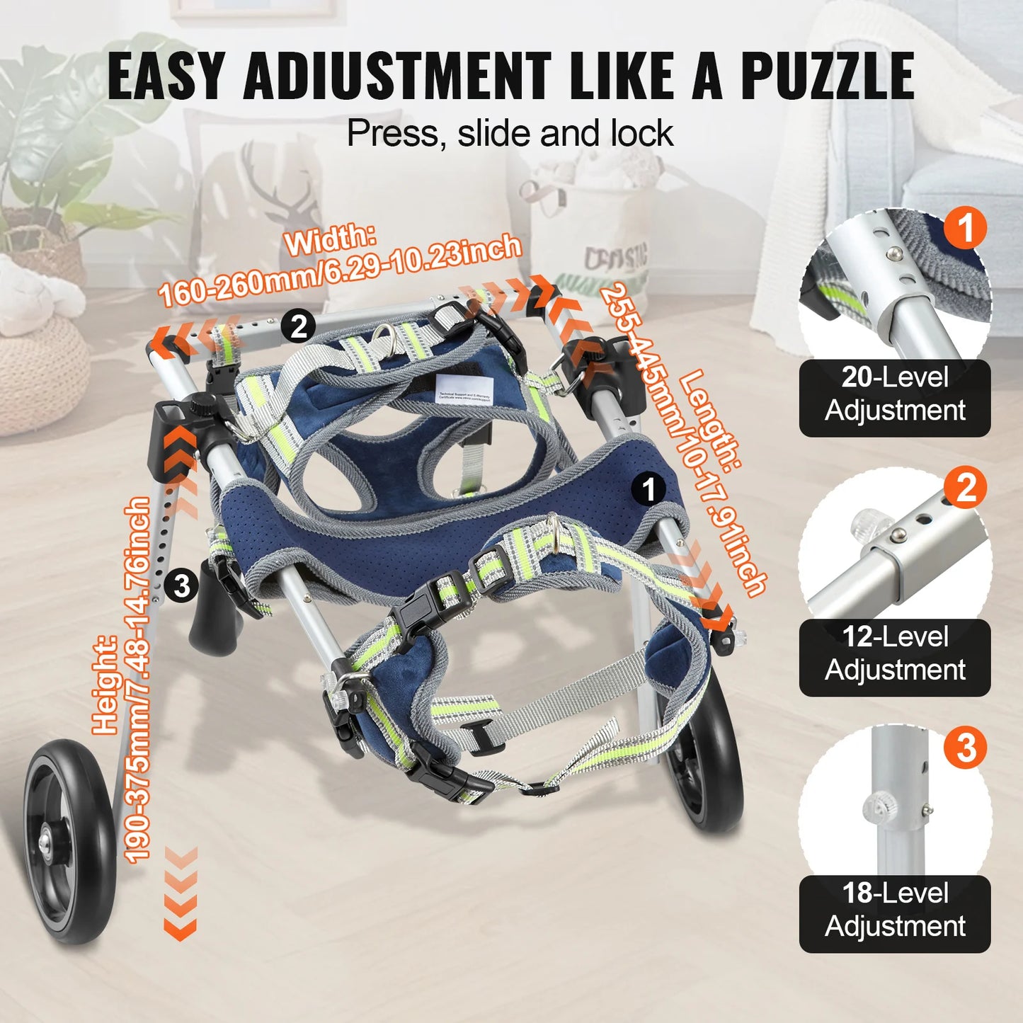 Wheel Dog Wheelchai