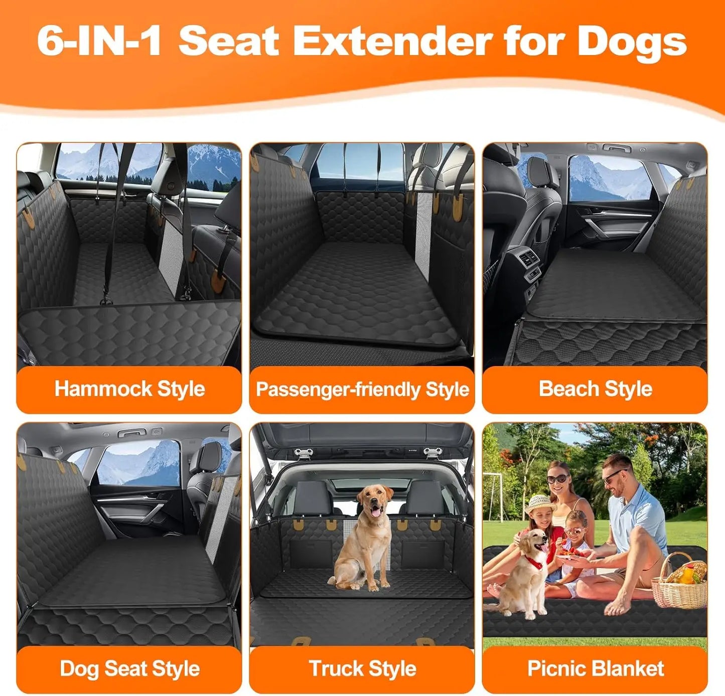 Rear Car Seat Mat for Pets