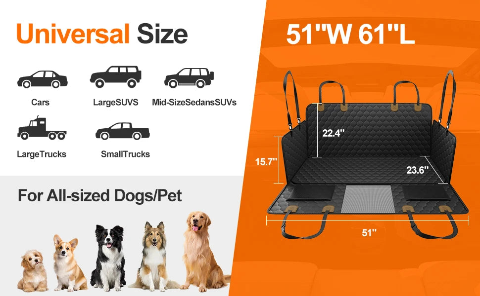 Rear Car Seat Mat for Pets