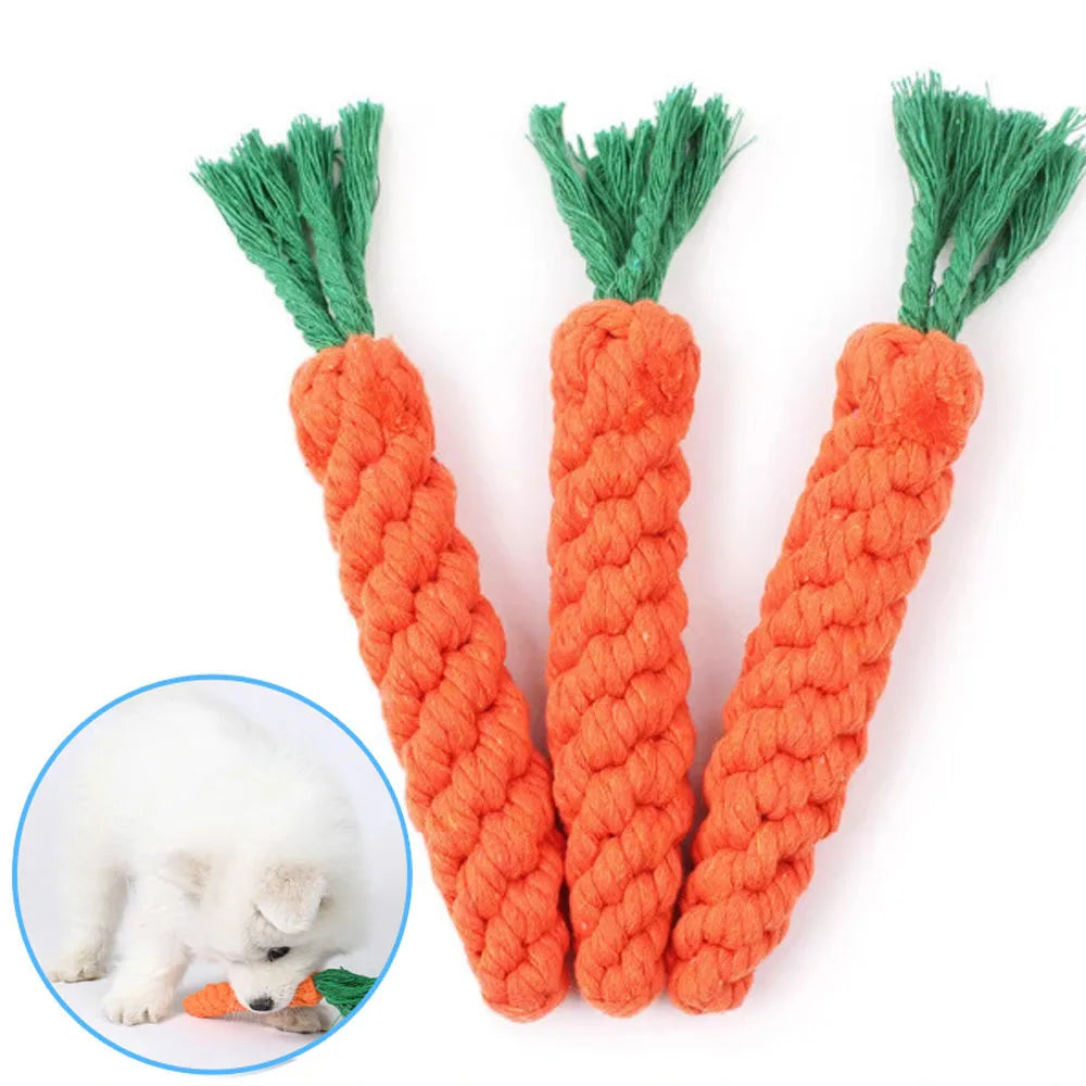 Carrot Rope Toy for Dogs
