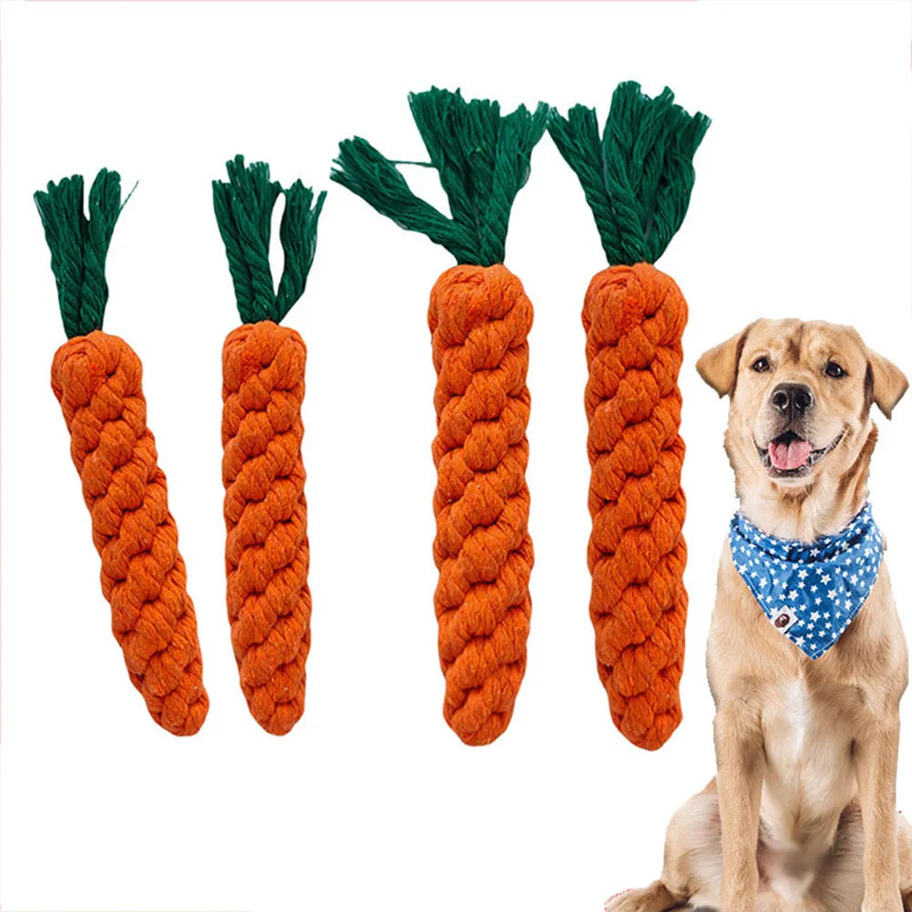Carrot Rope Toy for Dogs