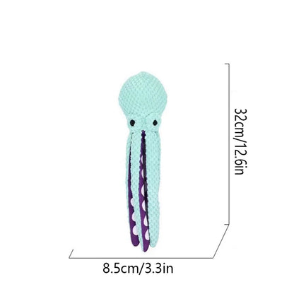 Plush Octopus Dog Toy