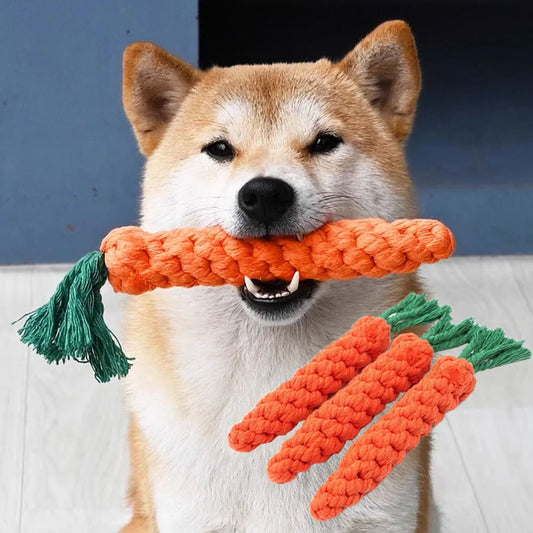 Carrot Rope Toy for Dogs